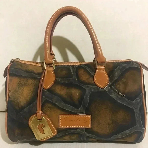Dooney & Bourke satchel print nylon handbag - Picture 1 of 8